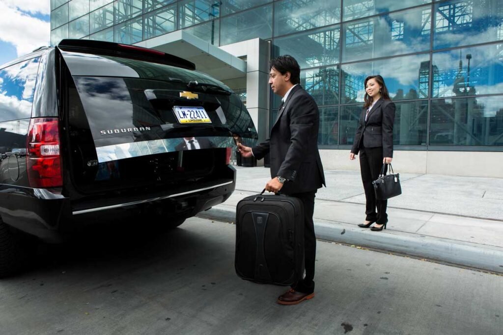 luxury suv providing airport transportation